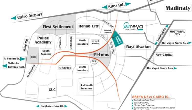 Greya Compound in New Cairo location