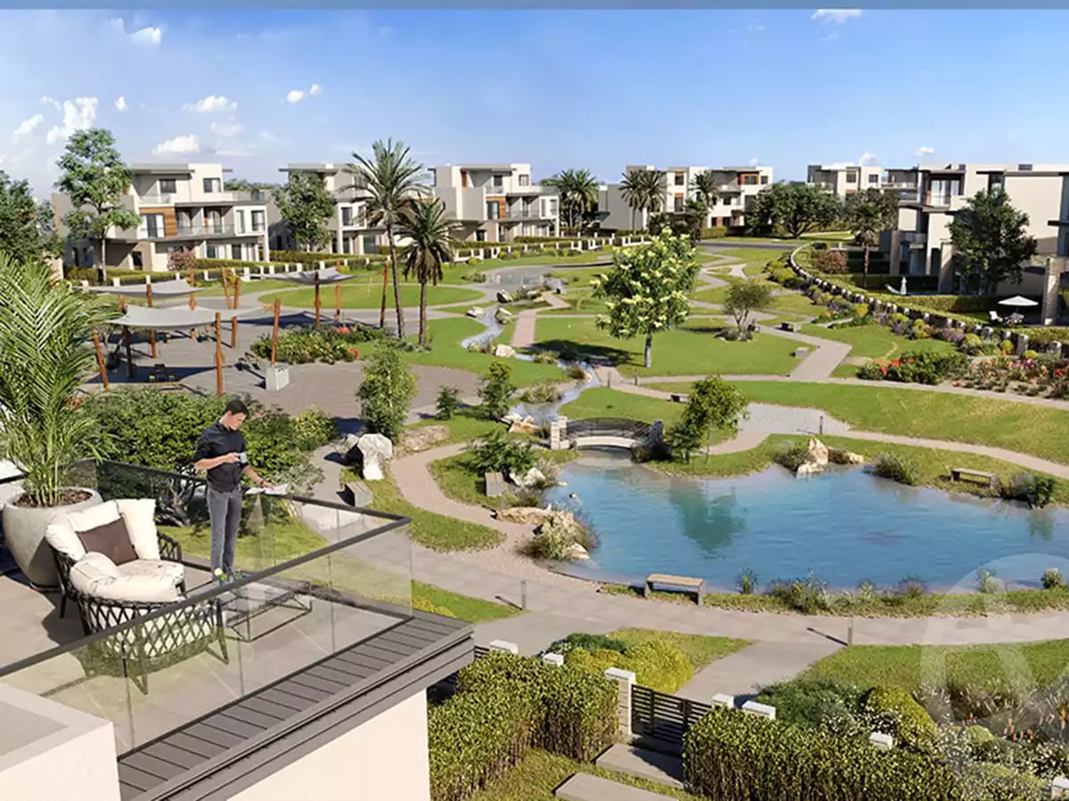 The Estates Compound in New Sheikh Zayed lake view