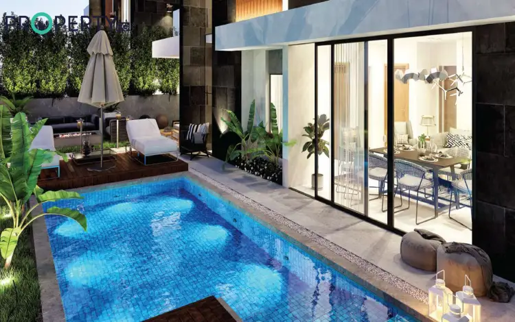 villa with pool at ZaYard Elite New Zayed compound