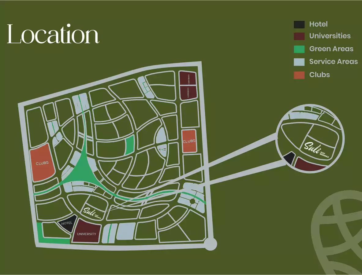 Details of Suli Golf Residence New Capital location